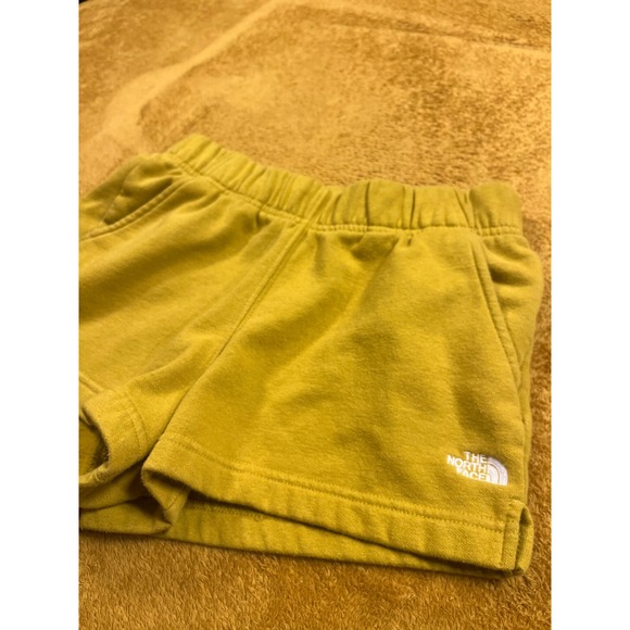 The North Face Women‎ S Yellow Sweat Shorts Pockets Elastic Waist - Picture 5 of 10